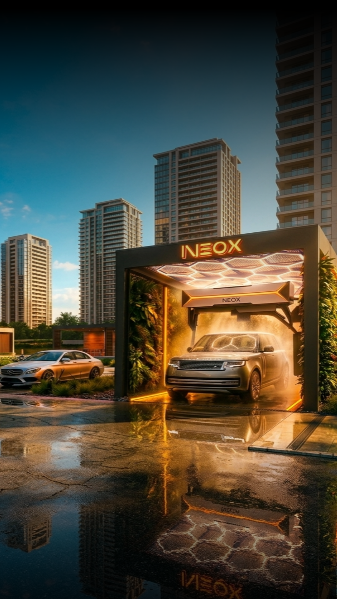 Condomínio com sistema NEOX Smart Wash